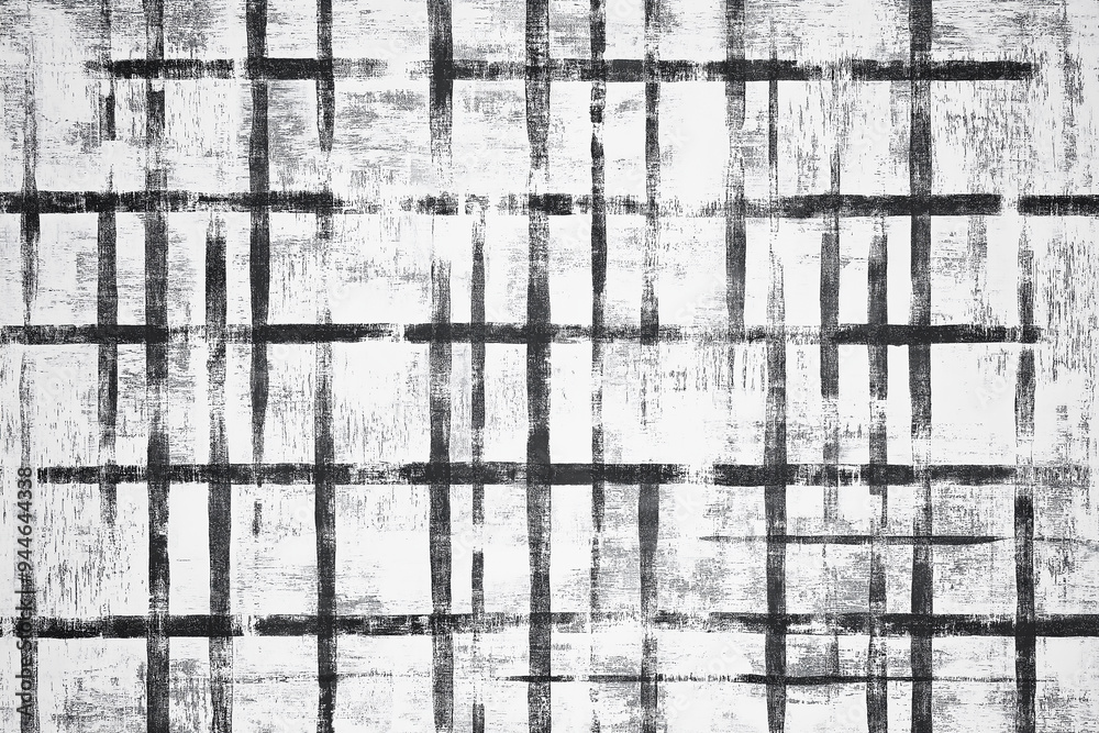 Poster Abstract background showing black brushstrokes creating a grid pattern