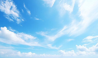 blue sky with clouds. generative ai