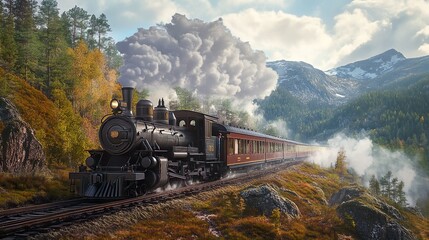 Obraz premium Steam train