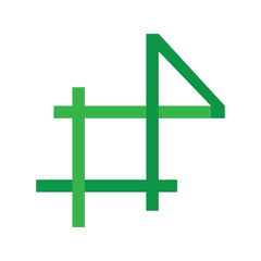 Music Note Logo Vector Template Icon