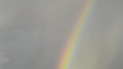 Tokyo, Japan -August 28, 2024: Time-lapse of rainbow at Sunrise in summer