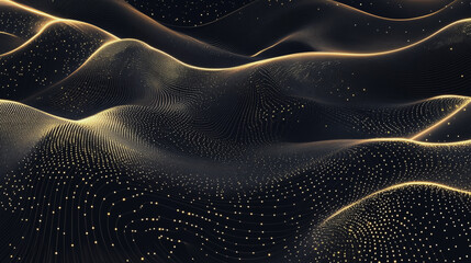 Obraz premium Abstract digital background electromagnetic wave background Innovation digital wave background information technology background The background is the background. gradient wave digital wave banner