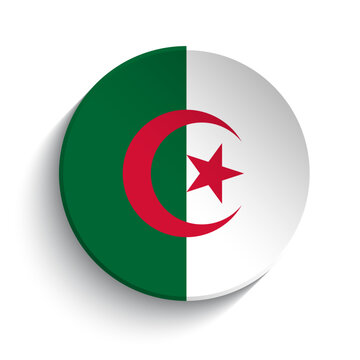 Algeria flag button