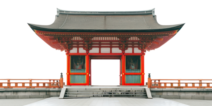 PNG Traditional Japanese temple gate
