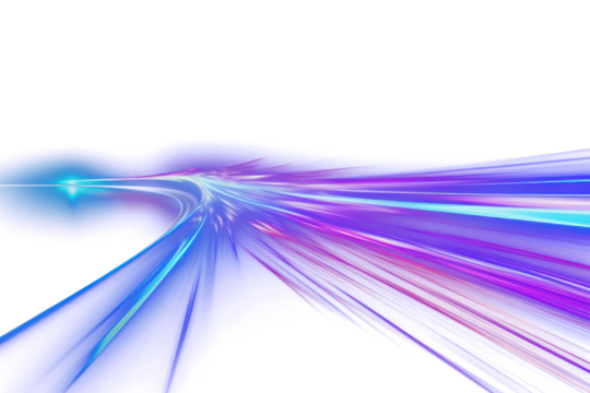 PNG Futuristic neon light streaks - Powered by Adobe