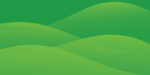 green background with dynamic curved lines elegant graphic design element. vector