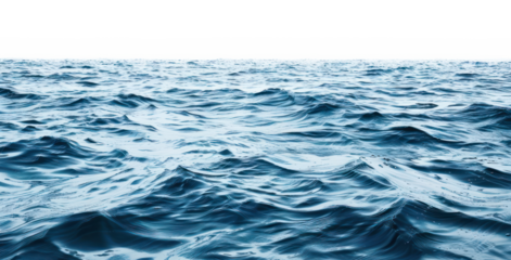 PNG *a photo of an ocean*, sea, horizon, simple, isolated on white background, minimalistic, in the style of ultra-realistic photography, --ar 3:2