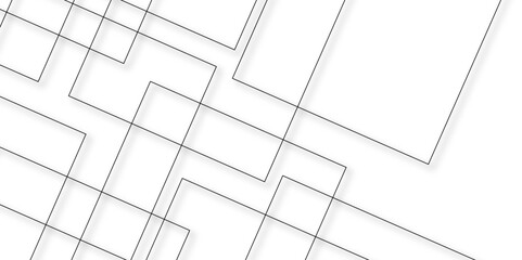 Abstract industrial Design random lines black on white background.Geometric seamless minimalist pattern with straight lines design.luxury black geometric random chaotic lines.squares and triangle line