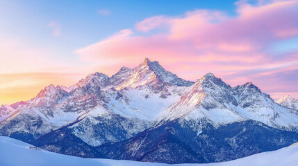 Fototapeta premium winter mountain landscape