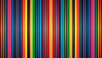 Obraz premium Bright abstract pattern of colorful stripes on black background , Abstract, Bright, Colorful, Stripes, Black