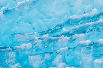 Detail of iceberg in glacial bay at Tracy Arm Fjord in Alaska