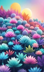  colorful floral background