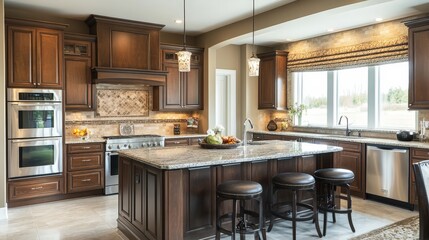 kitchen with a breakfast bar.