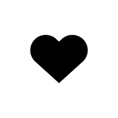 heart - Vector icon simple flat black trendy style illustration for web and app..eps