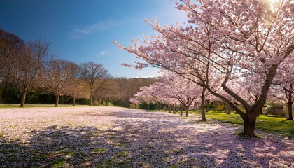 Naklejka premium spring in the park