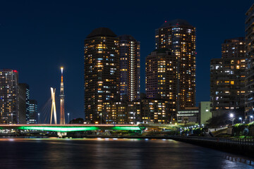 Obraz premium 東京夜景 勝どき