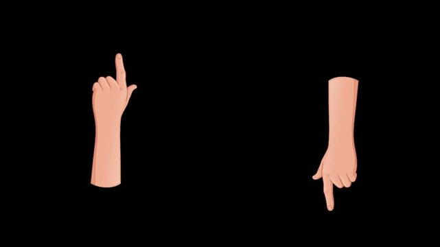 animated hands loop swipe squirrel abstract animation, object highlight effect concept, using blending mode to remove black background