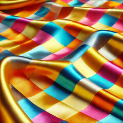 Obraz premium checkered silk