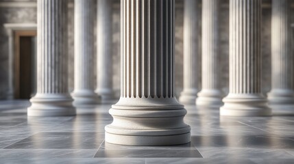 3D Rendering or Illustration of a classical pillar