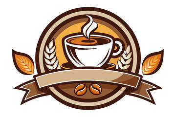Coffee cup logo template