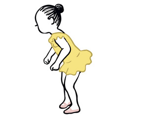 バレエの教室に通う女の子