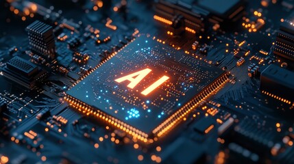 Obraz premium Close-up Banner Of Circuit Board With 