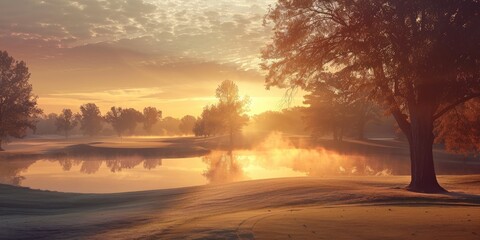 Golf Course at Sunrise