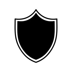 vector shield icon, simple flat black trendy style illustration for web and app..eps