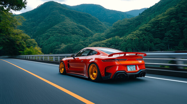 Braking techniques celebrated in touge racing culture