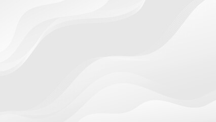 White abstract gradient wave background, perfect for adding a clean and modern touch to your designs