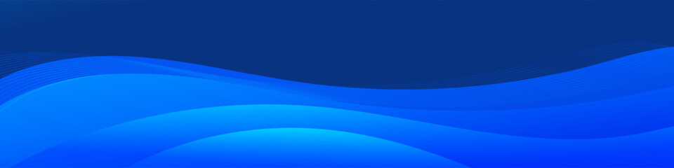 A soft blue gradient wave flows seamlessly, creating an elegant abstract background for versatile use