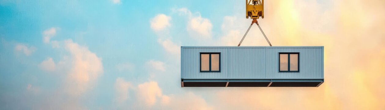 Modular Home Crane Images Browse 795 Stock Photos Vectors And Video