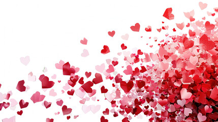 abstract red love icon on a white background. wallpaper for Valentine's. Valentine's card