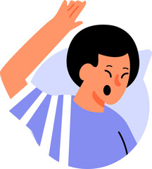 Bubble Chat Naive Character Illustration