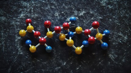 Molecular model of chemical structure on a textured surface