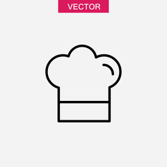 Chef hat icon,vector illustration. vector chef hat icon linear illustration for web and app..eps