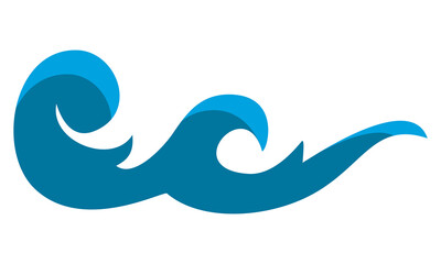 Obraz premium vector water wave logo