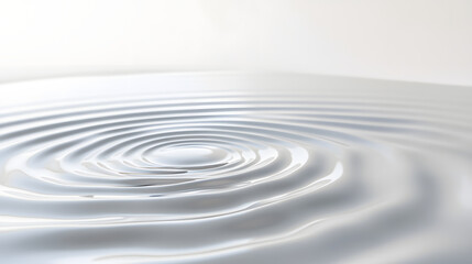 side view water ripples, tiny wave on white light background, commercial photography, studio photo for products, studio wallpaper material.