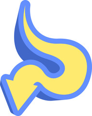 Cute Doodle Arrow Sticker