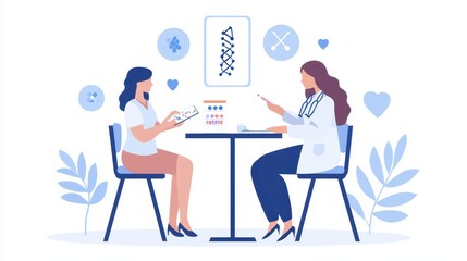 Doctor Consulting with Patient about Treatment Plan