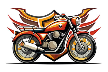 Obraz premium motorcycle logo emblem style