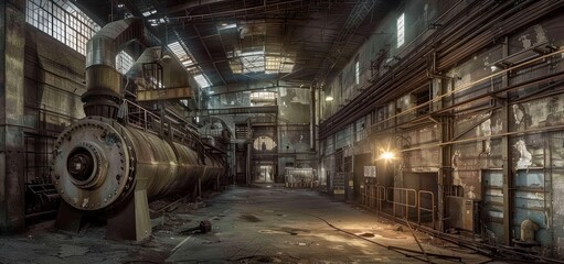 Fototapeta premium Abandoned Industrial Building