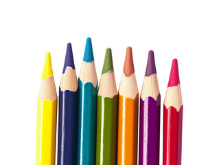 Colorful pencils isolated transparent png
