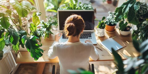 Organization focusing on employee well-being with virtual wellness programs and ergonomic home office tips