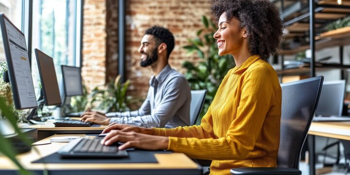 Organization focusing on employee well-being with virtual wellness programs and ergonomic home office tips