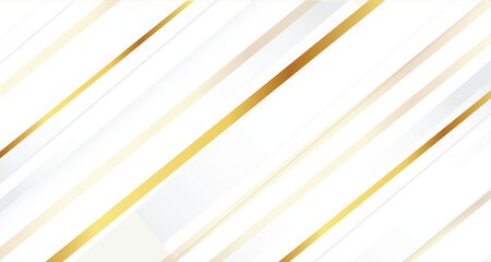 White abstract and gold line Background. Abstract white Pattern vector illustration	