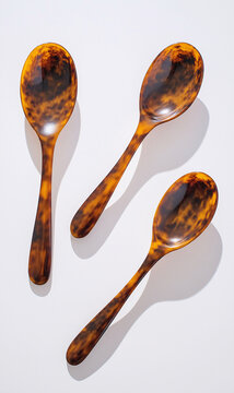 bespoke spoons made in a turtle-shell finish