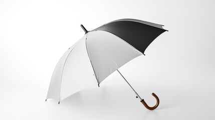 Classic Umbrella Featuring a Simple and Functional Design, Ideal for Providing Shelter from Rain or Sun. Showcasing a Clean Structure with a Sturdy Handle, Perfect for Everyday Use and Weather Protect