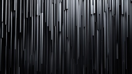 Fototapeta premium 3D rendered abstract metallic backdrop featuring vertical tubes that shift dynamically in an up and down motion