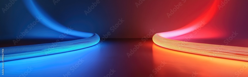 Poster 3d rendered illustration of a gold background design object